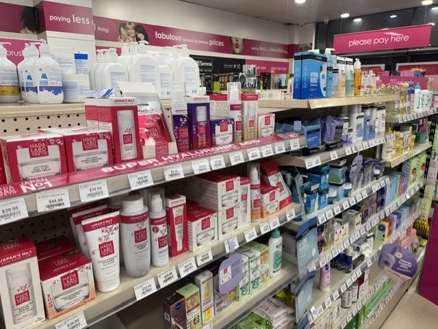 Hada Labo and Japanese skincare products at Priceline Pharmacy Pinewood